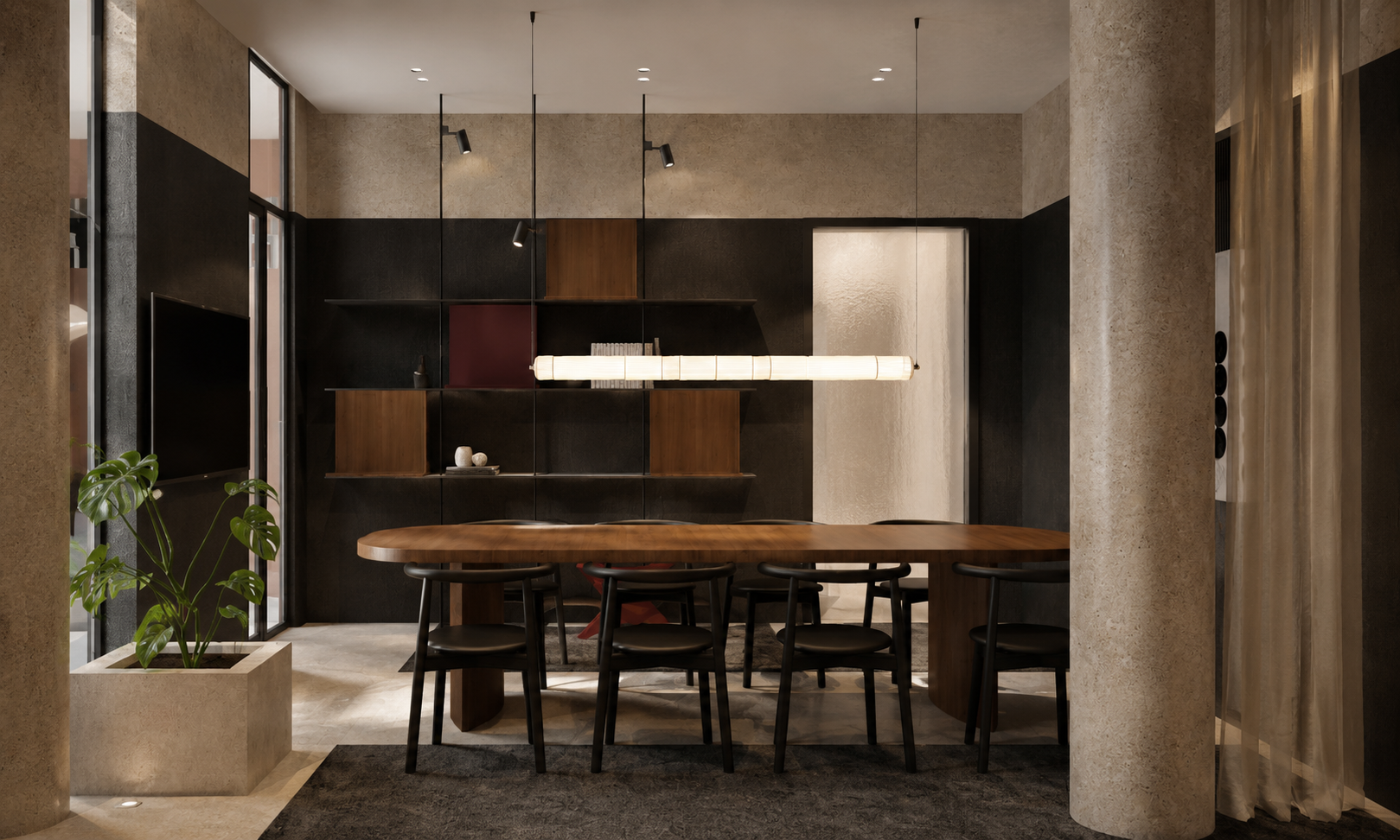 Office Headquarters & Aparthotel Lobby